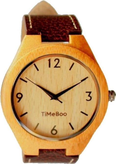 TiMEBOO bamboe houten horloge Heren BIG .